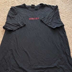 Oakley Navy black Men's Tee with Red Logo